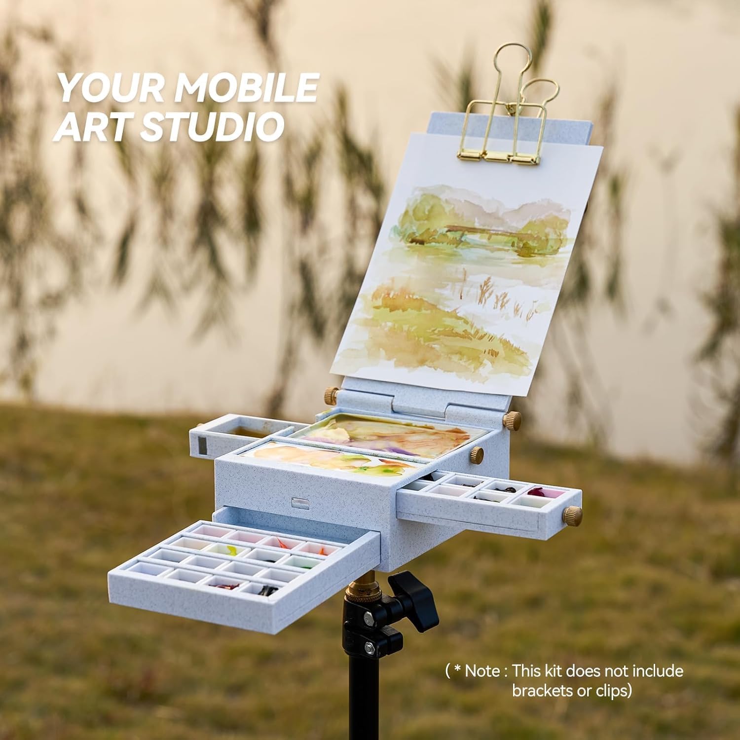LIGHTWISH Plein Air Watercolor Kit – 24 Empty Pans