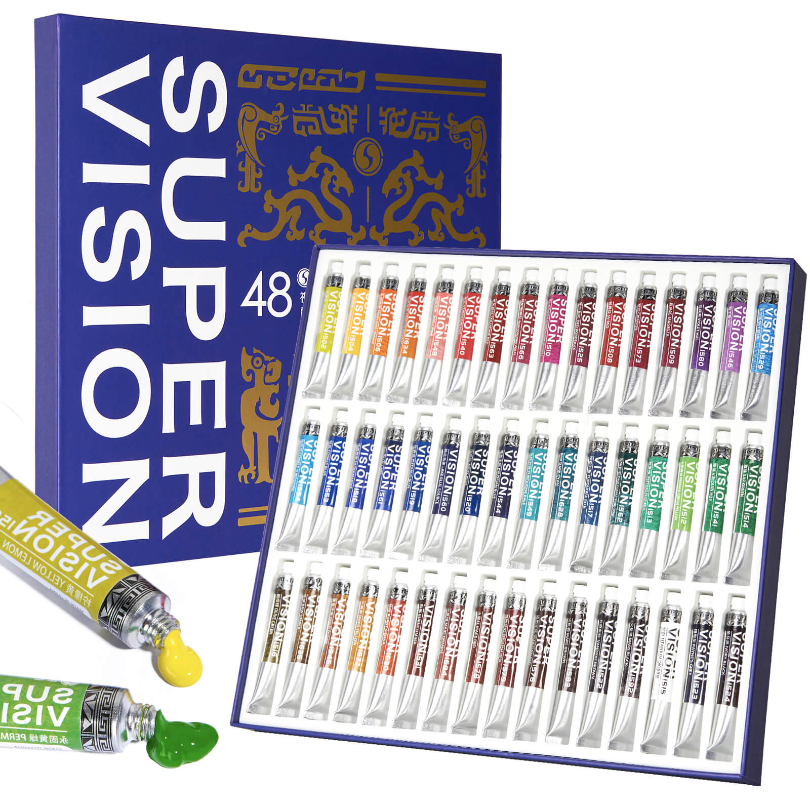 Super Vision Watercolor Paint Set Master Artist Grade, 8ml Watercolor Paint Tubes