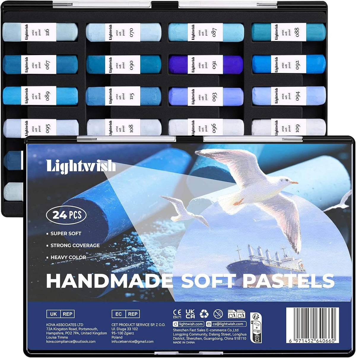 Lightwish 24 Blue Tones Color Soft Pastel Set