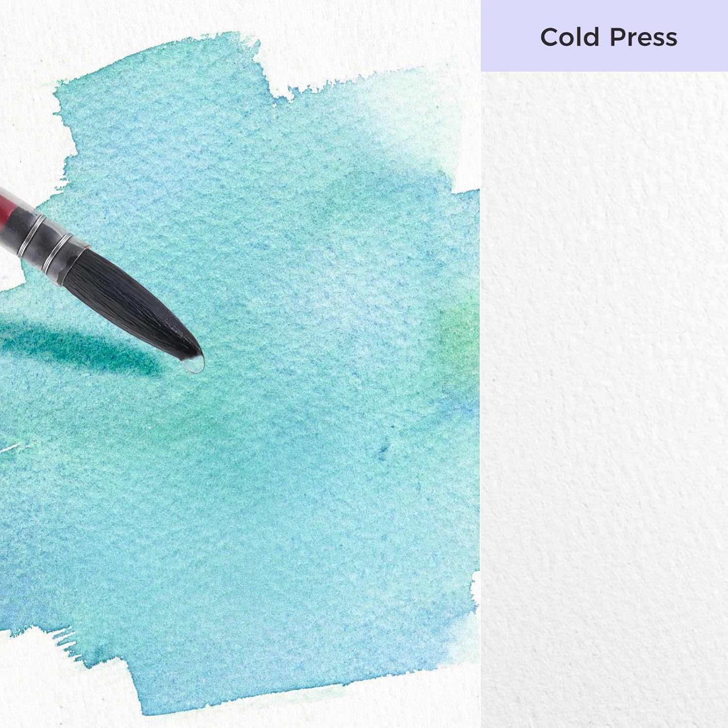 Lightwish Watercolor Paper Refill, 2 Pack 40 Sheets Total - 100% Cotton Acid-Free 300gsm/140lb A5 Landscape Format, Cold Press Texture - Compatible with Lightwish A5 Watercolor Sketchbook （5.8*8.2in)