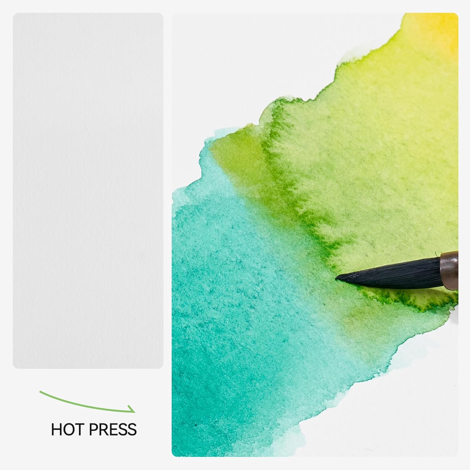 Lightwish Watercolor Sketchbook,300gsm/140lb 100% Cotton Hot Press Watercolor Journal, Acid Free Watercolor Paper for Artists,Adults,Students,20 Sheets,Paper 5.8 * 8.2 Inches