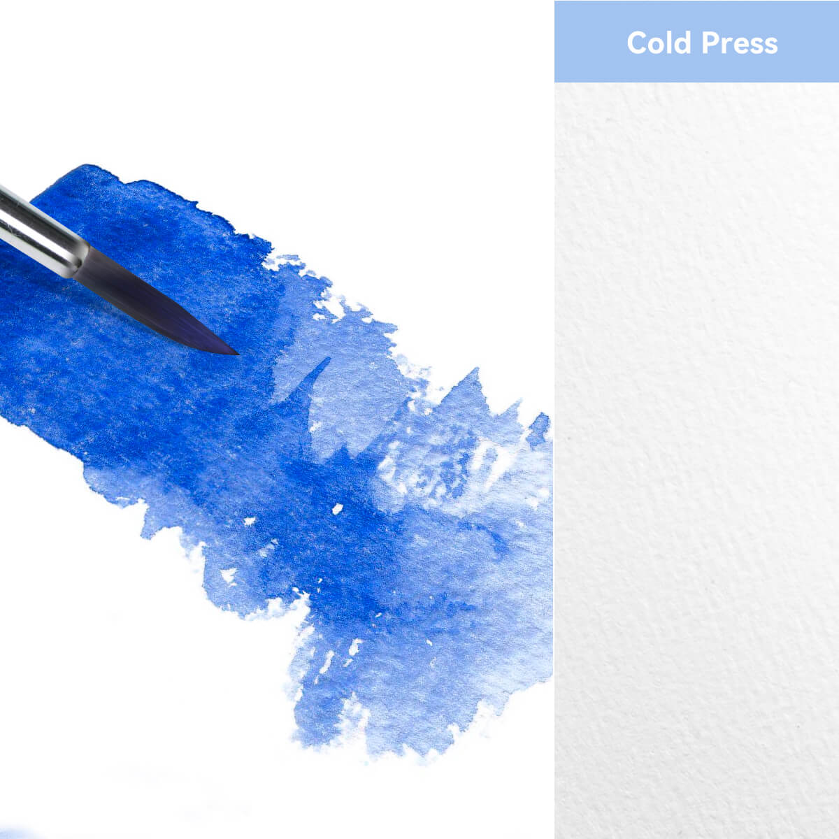 Lightwish Watercolor Hardcover-Skizzenbuch, 100 % säurefreies Baumwolle-Tagebuch, kaltgepresstes Aquarellpapier, blau