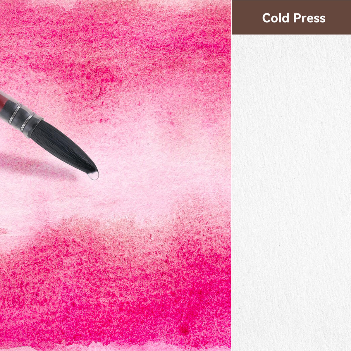 Lightwish Watercolor Retro Sketchbook, 100% Cotton Acid-free Journal, Cold Press Watercolor Paper, Dark Brown