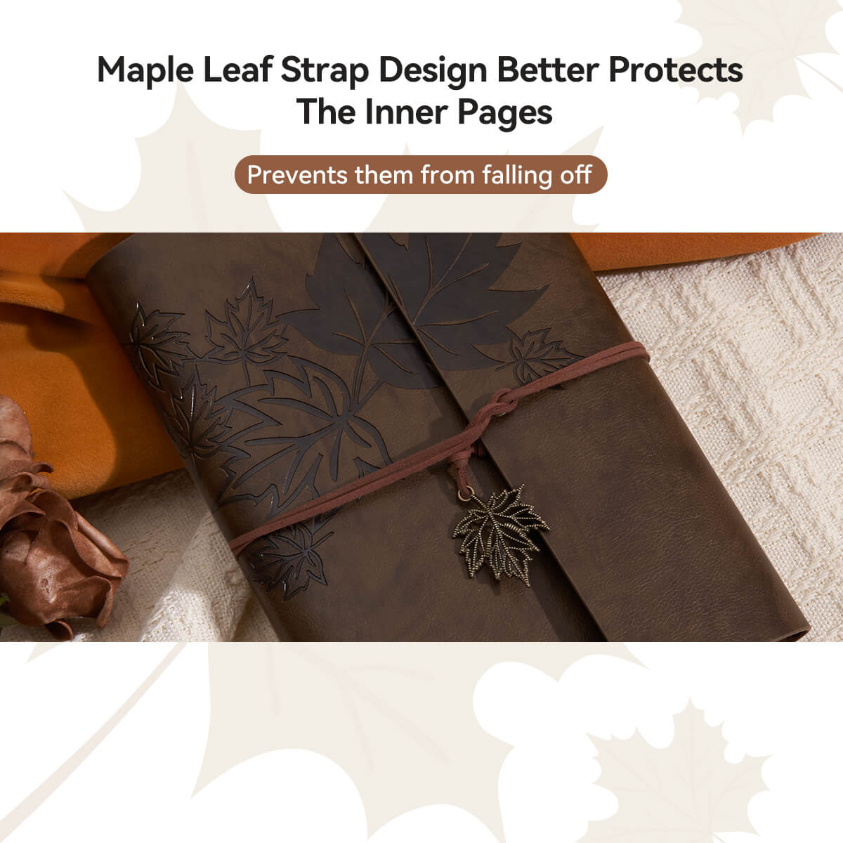 Lightwish Watercolor Retro Sketchbook, 100% Cotton Acid-free Journal, Cold Press Watercolor Paper, Dark Brown