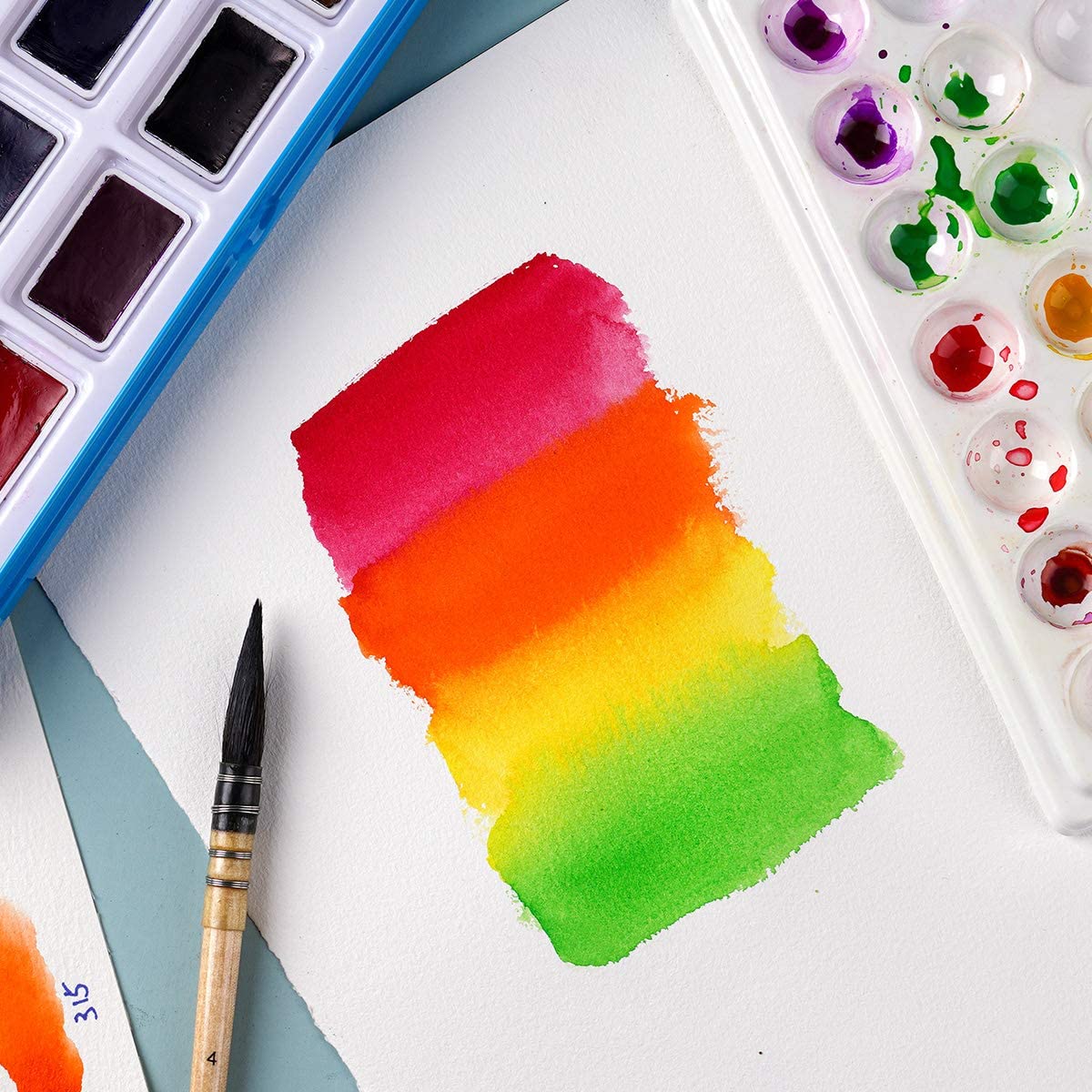 Paul Rubens 24 Vivid Colors Watercolor Paint Set – Lightwish